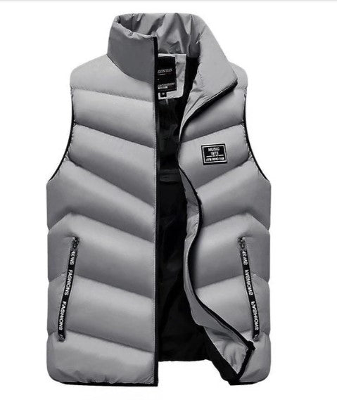 Warm Men's Quilted Puffer Vest Jacket