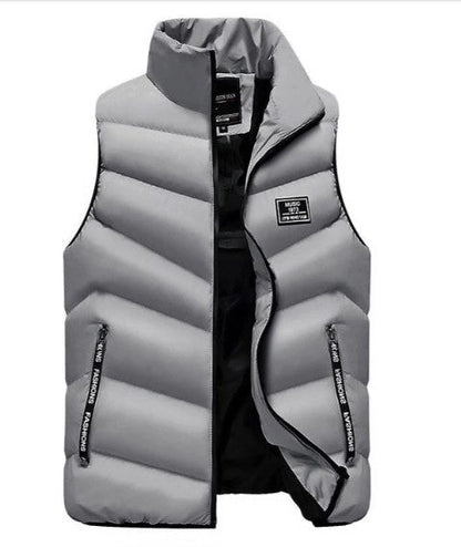 Warm Men's Quilted Puffer Vest Jacket
