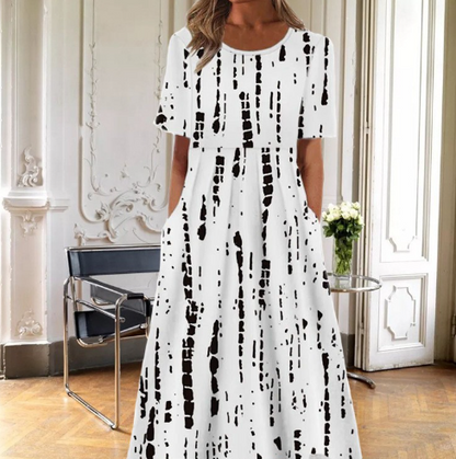 Women's Floral Print Midi Summer Dress
