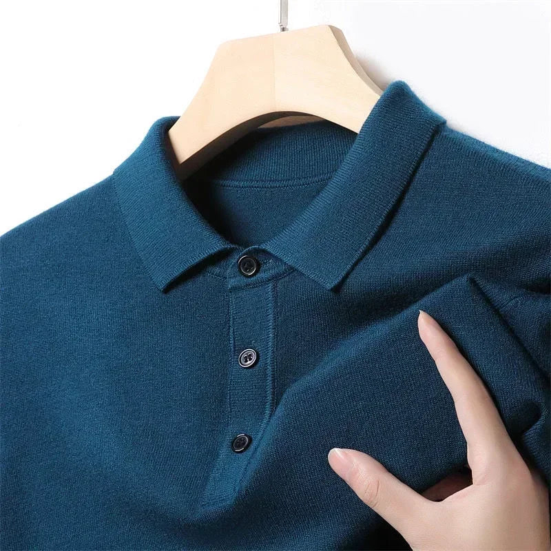 Trevaldo Men's Knit Polo Shirt