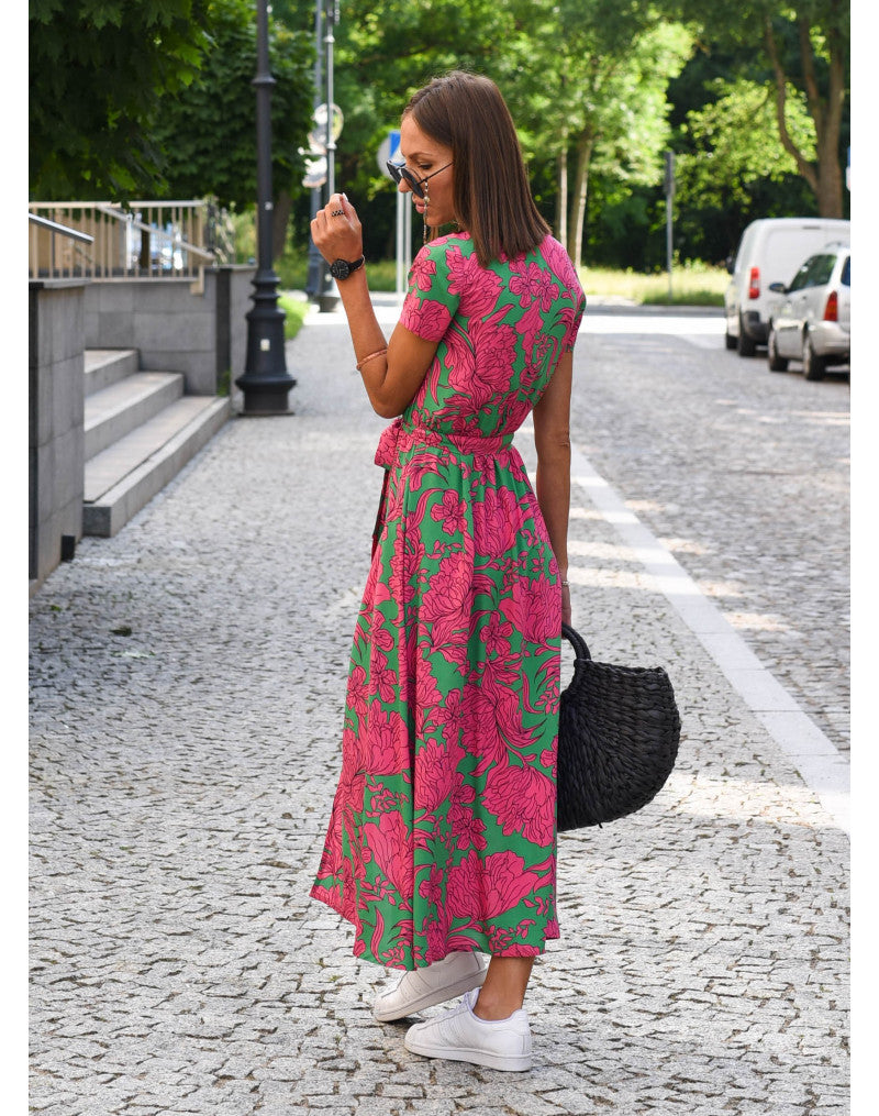 Women's Wrap Dress Tie Waist Belt