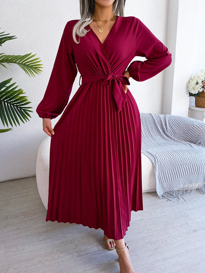 Women's Deep V Neck Long Dress