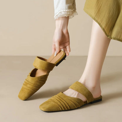 Women's Square Toe Mule Sandals