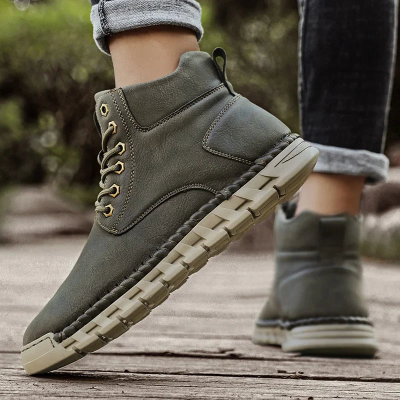 Rugged Mens Ankle Boots