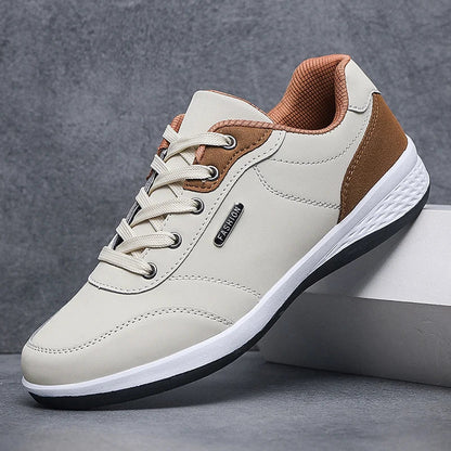 Men's Lace-Up Shoes Comfortable Contrast Panel Design