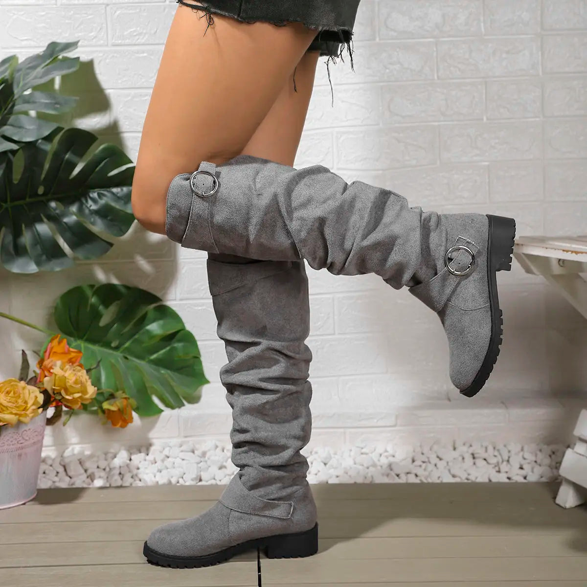Knee High Leather Boots