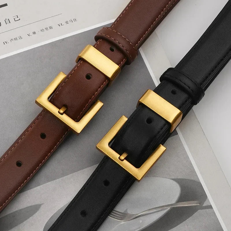 Classic Leather Strap Belt