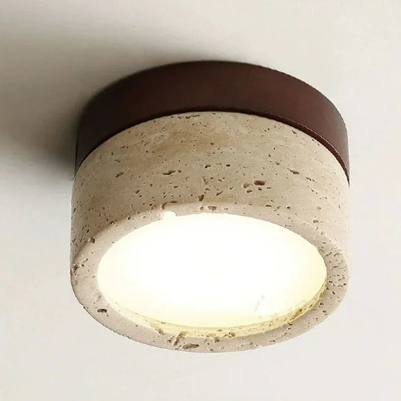 Natural Stone Flush Mount Light Modern - VibreMode