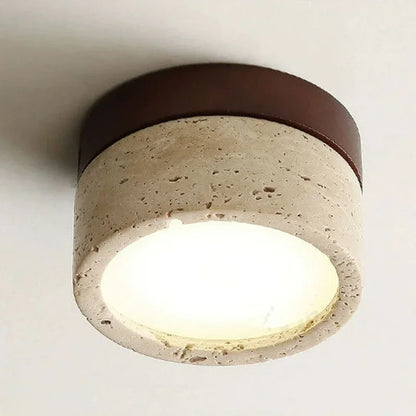 Natural Stone Flush Mount Light Modern - VibreMode