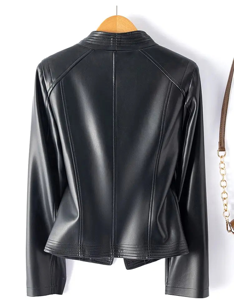 Madona Women's Sheepskin Biker Jacket