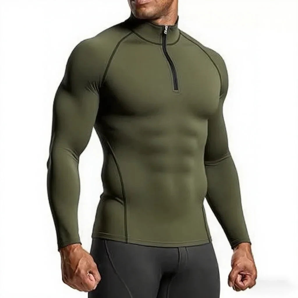 Nova Mens Compression Half Zip Shirt