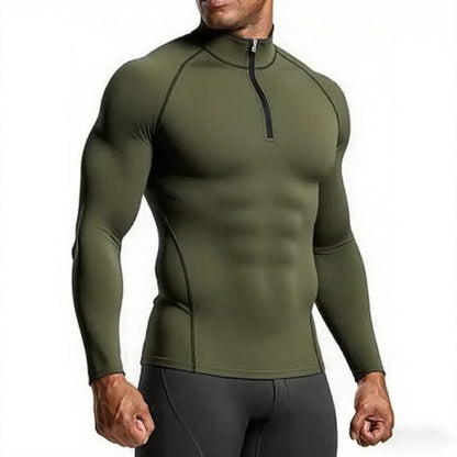 Nova Mens Compression Half Zip Shirt