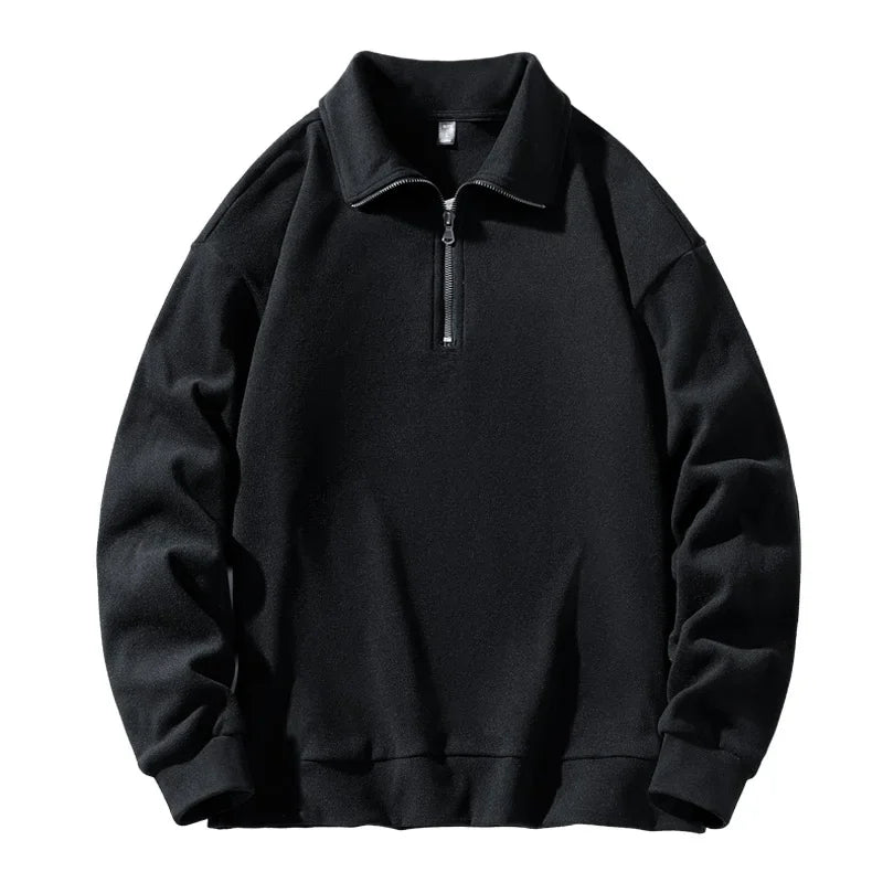 Warm Quarter Zip Fleece Sweater