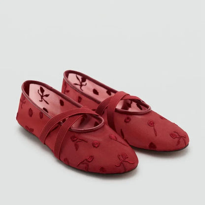 Women's Floral Ballet Flats