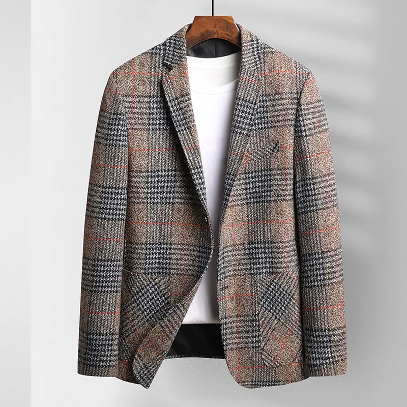 Chaplin Women's Houndstooth Wool Coat - VibreMode