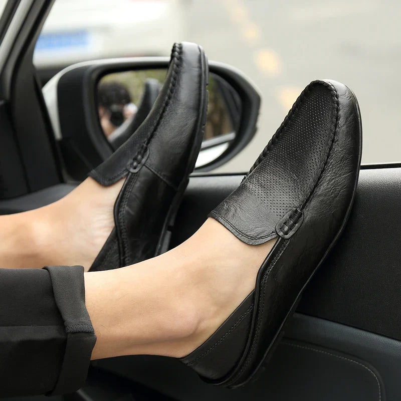 Comfortable Mens Leather Slip On Shoes