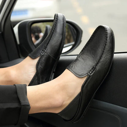 Comfortable Mens Leather Slip On Shoes