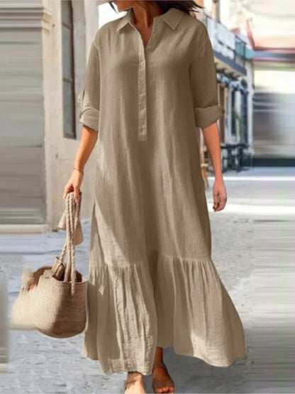Flowy Layered Maxi Dress for Women