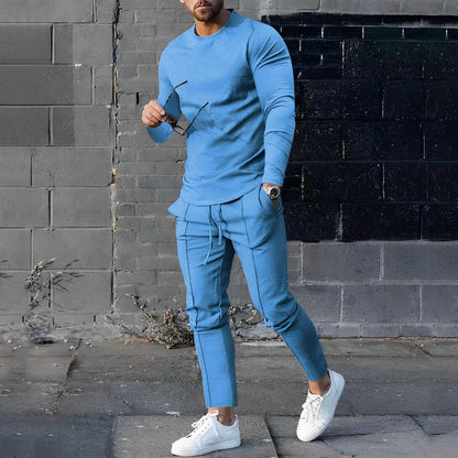 Relaxed Fit Men's 2 Piece Suit Set