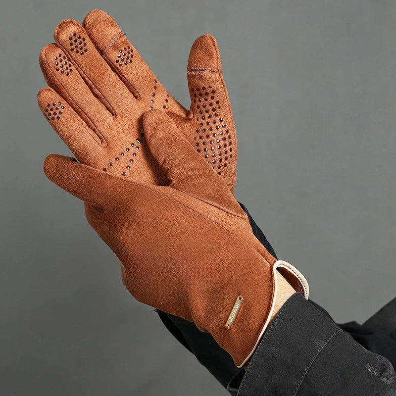 Marzella Women's Faux Suede Work Gloves - VibreMode
