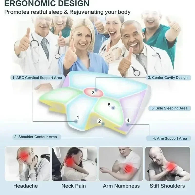 Ergonomic Memory Foam Cervical Pillow Neck Support