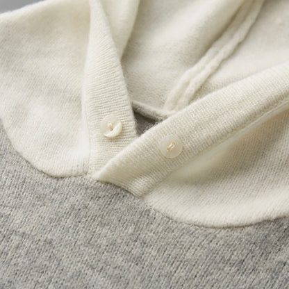 Luxury Pure Cashmere Hooded Sweater