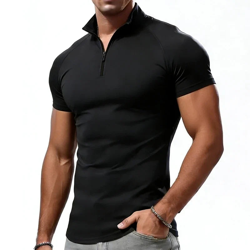 Nolan Mens Compression Half Zip Shirt - VibreMode