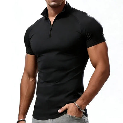 Nolan Mens Compression Half Zip Shirt - VibreMode
