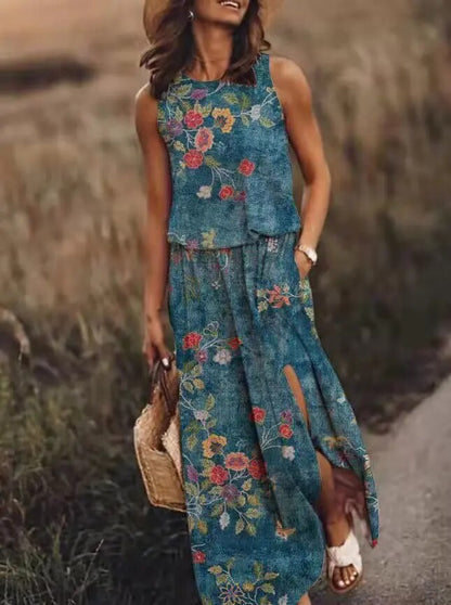 Women's Maxi Dress Graphic Print Summer