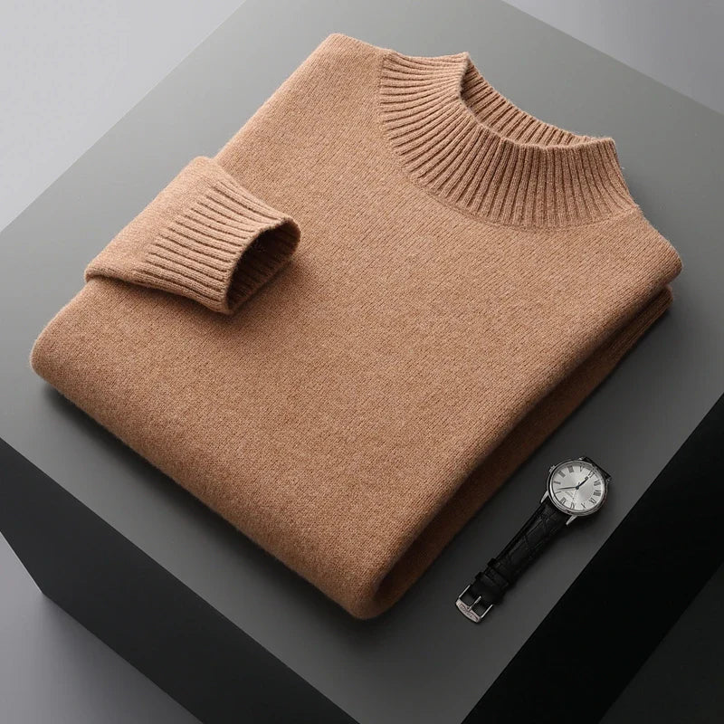 Selviano Men's Wool Pullover Sweater