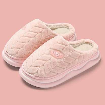 Women's Quilted Indoor Slippers Thick Plush Lining