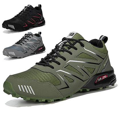 Waterproof Men's Hiking Boots Non-Slip Outdoor Trail Shoes - VibreMode