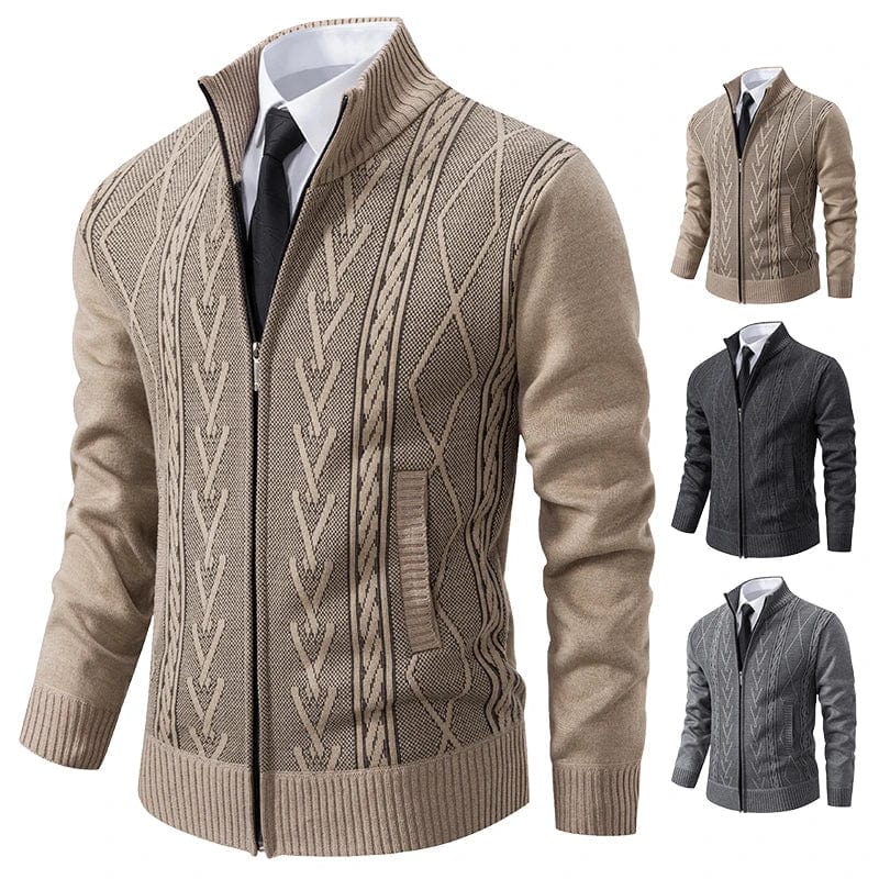 Classic Crew Neck Cable Sweater