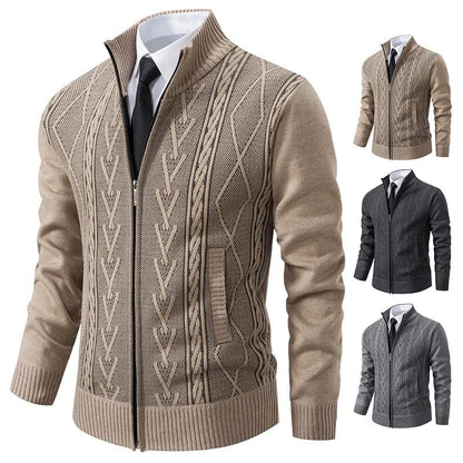Classic Crew Neck Cable Sweater