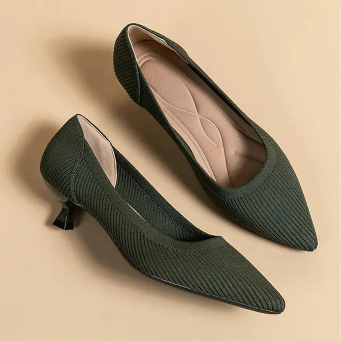 Cute Cat Heel Shoes