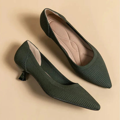 Cute Cat Heel Shoes