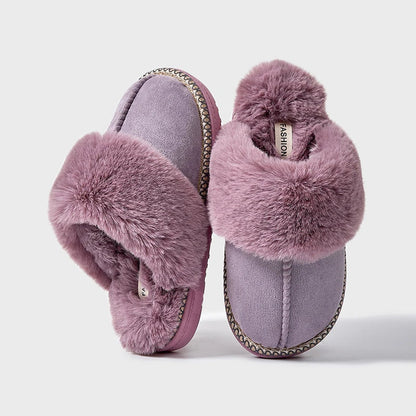 Women's Plush Slippers Soft Fur Lining Warm Beige