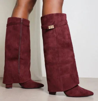 Fashionable Ladies Ankle High Boots Style