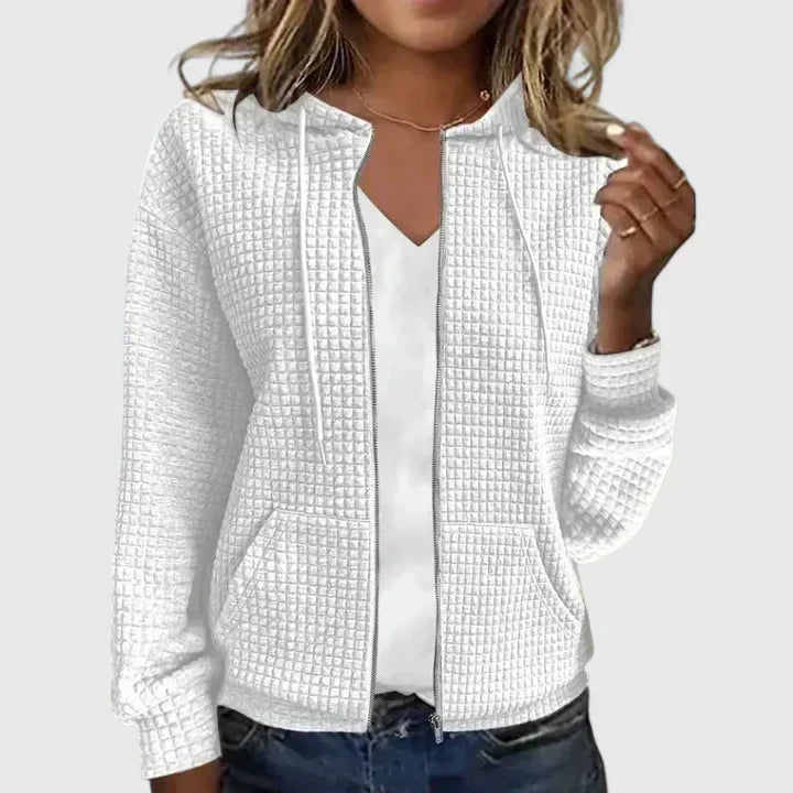 Women's Zip Front Hooded Cardigan