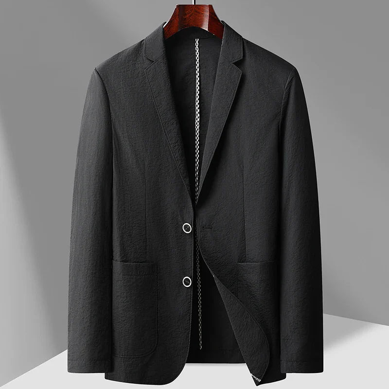 Mens Linen Blazer Marino Meadow