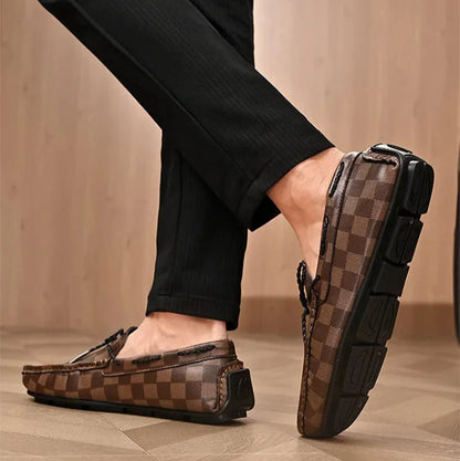 Classic Real Leather Slip On Shoes