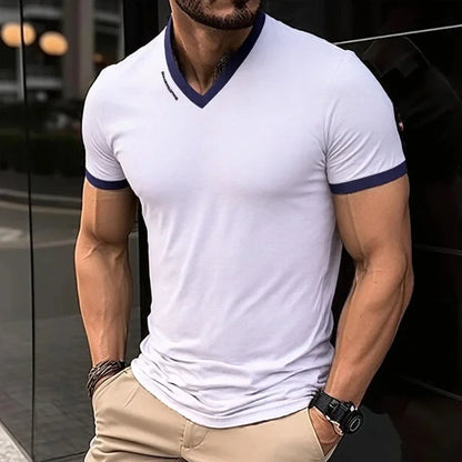 Men's V Neck Slim Fit T-Shirt