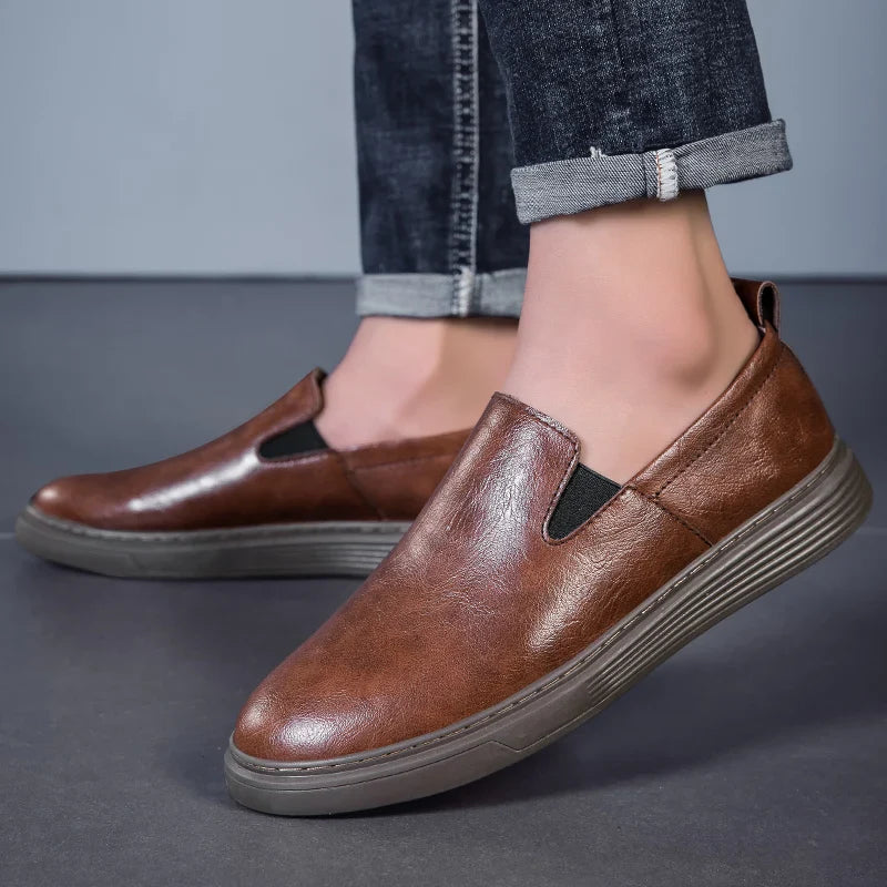 Panache Mens Leather Loafers