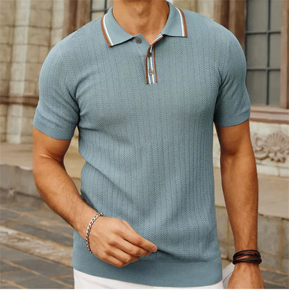 Classic Casual Button Polo Shirt