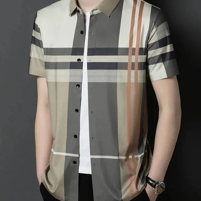Classic Striped Short Sleeve Shirt