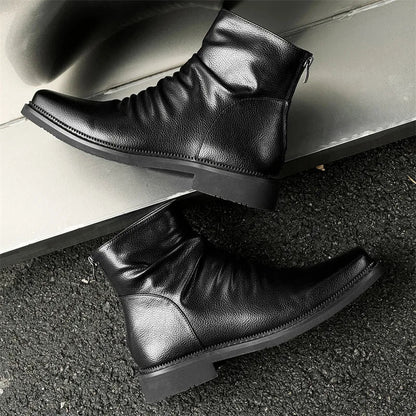 Brunello Men's Leather Ankle Boot