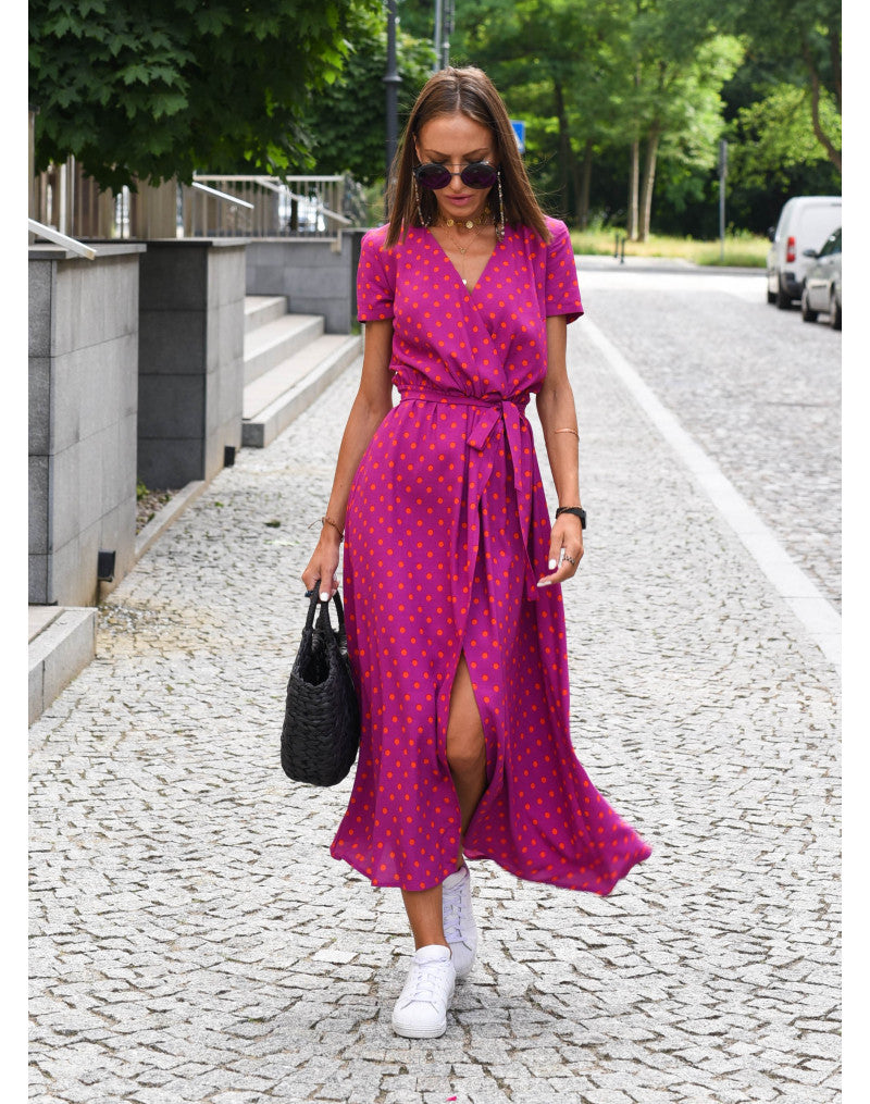 Women's Wrap Dress Tie Waist Belt