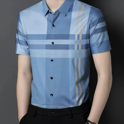 Classic Striped Short Sleeve Shirt