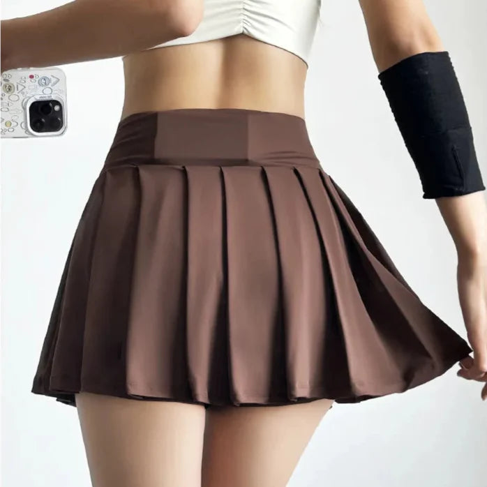 Flirty Gathered Mini Skort