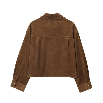 Women's Corduroy Cropped Jacket